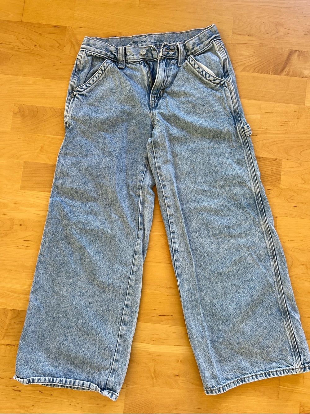 Old Navy Light Blue Relaxed Carpenter Jeans - Picture 2 of 5